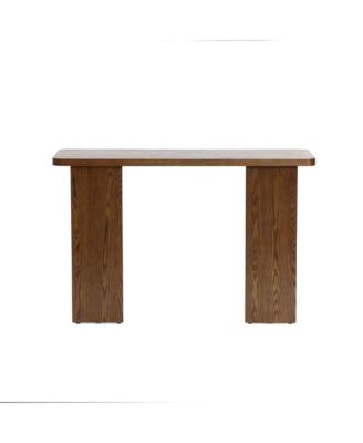 46-Inch Wide Wood Walnut Finish Console Table