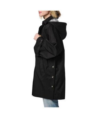 Women's Double Breasted Poncho Trench