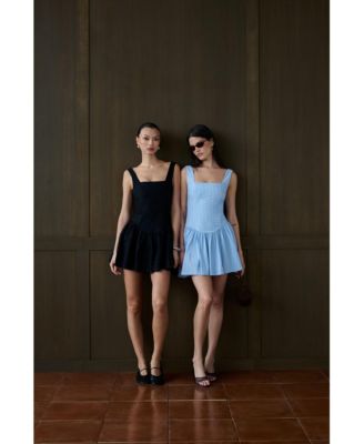 Women's Corset Peplum Mini Dress