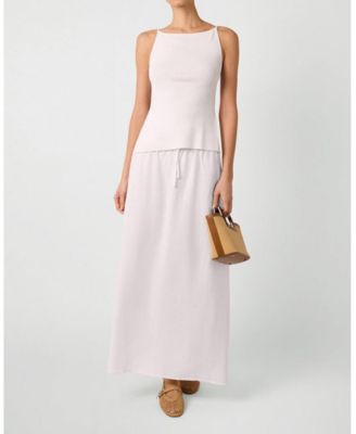 Women's Tie Waist Linen Skirt