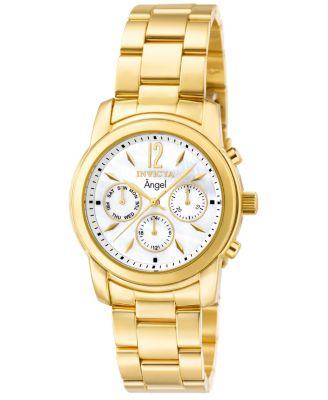Women's 0465 Angel Quartz Chronograph White Dial Watch