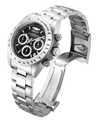 Men's 9223 Speedway Quartz Chronograph Black Dial Watch