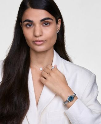 Women's Analog Silver Tone Stainless-Steel Watch, 22mm