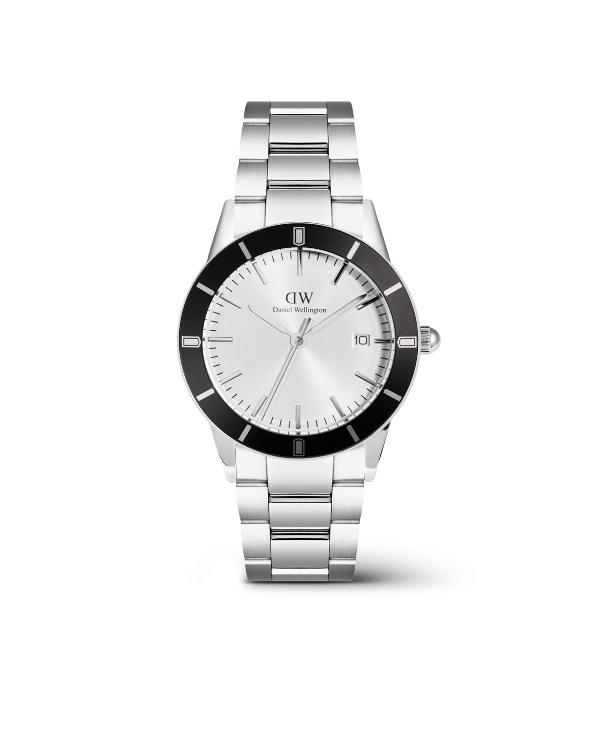 Men's Analog Silver Tone Stainless-Steel Watch, 40mm - Silver-tone