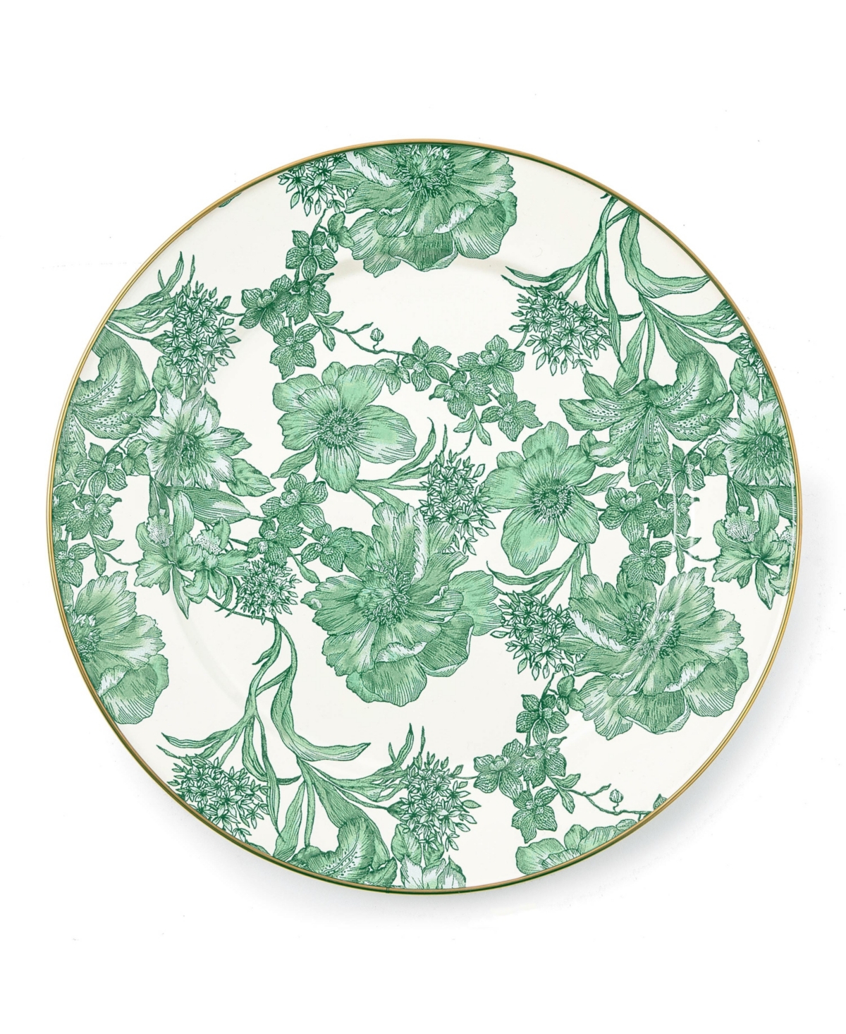 Mackenzie-childs Emerald English Garden Charger Plate