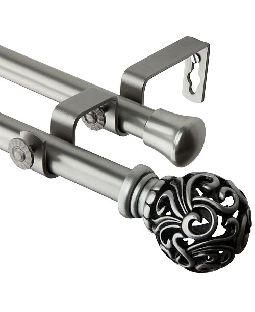 Rod Desyne Adora Double Curtain Rod 13 16 Diameter 120 170