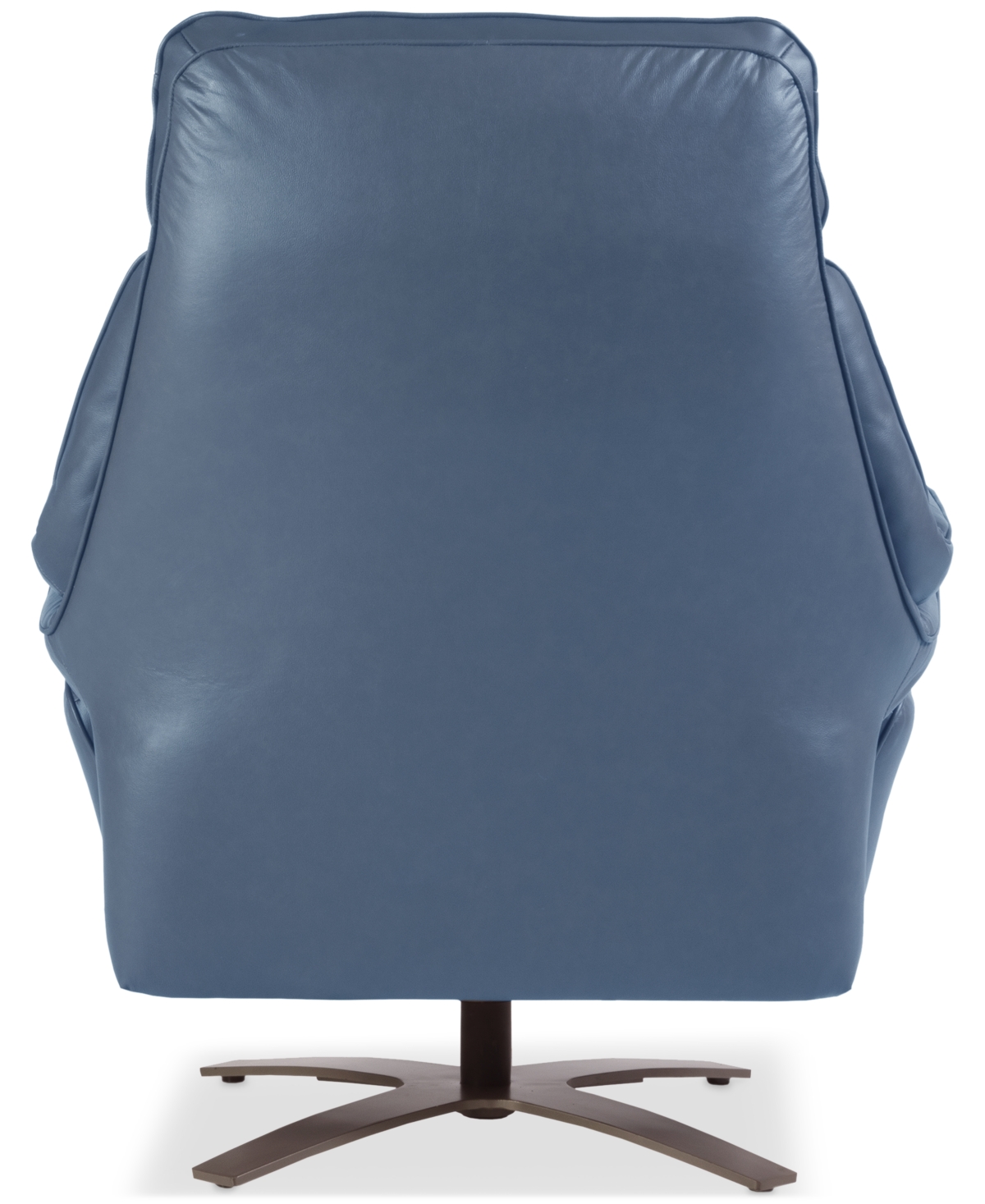 Macy's Guermo Leather Power Recliner, Exclusively At  In Blue