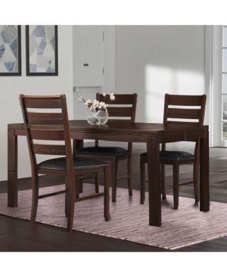 Faux Leather Slat Back Dining Chairs Set of Two for Comfortable Home Dining