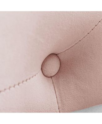 Velvet Upholstered Chaise Lounge with Storage and Pillow, Tufted Rolled Arm Chair with Nailhead Trim for Living Room or Bedroom