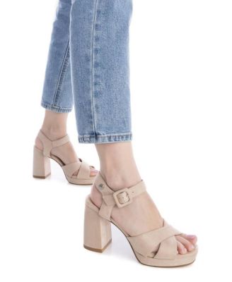 Women's High Heel Ankle Strap Sandals Refresh By Xti