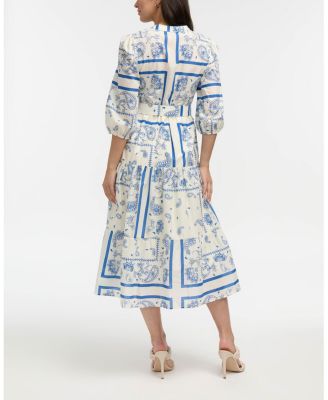 Women's Patchwork Printed Maxi Dress