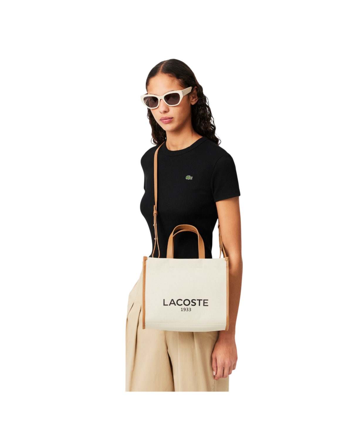 Lacoste Women's Canvas Top Handle Tote Bag
