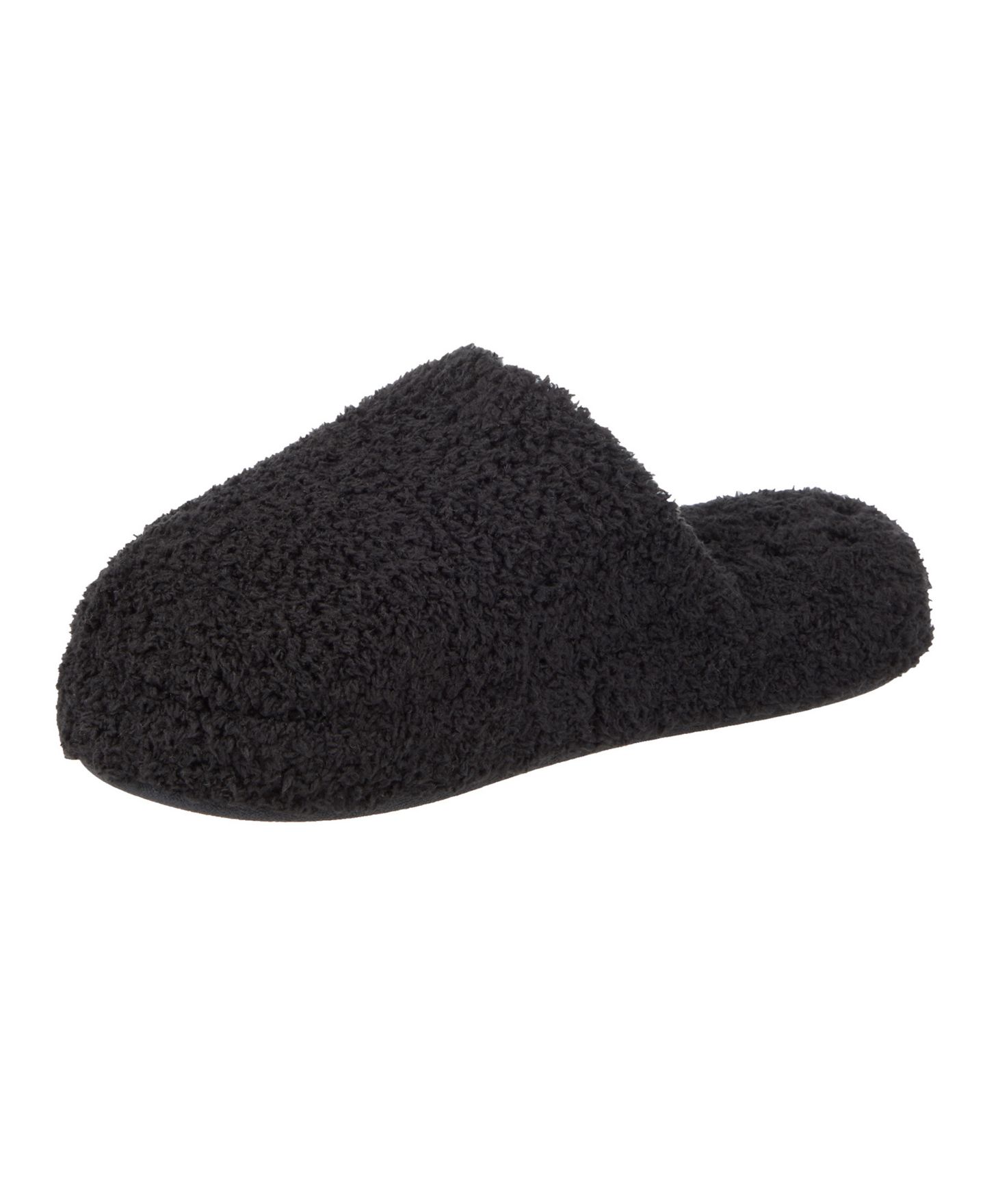 Женские сабо Isotoner Signature Cozy Plush Terry Knit Joey Clog Slippers, цвет: Чёрный — фото 5