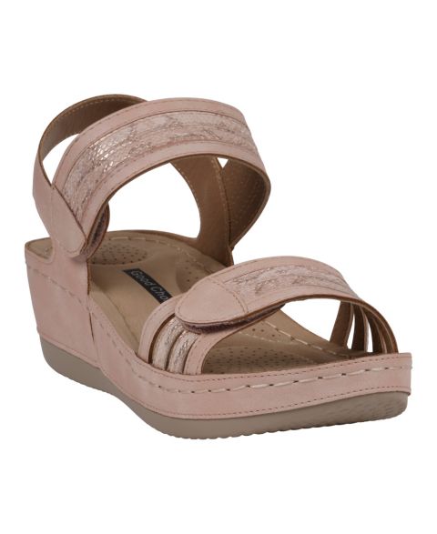 Женские сандалии GC Shoes Samar Wedge, цвет: Пудровый