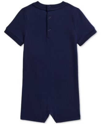 Baby Boys Polo Bear Cotton Jersey Shortall