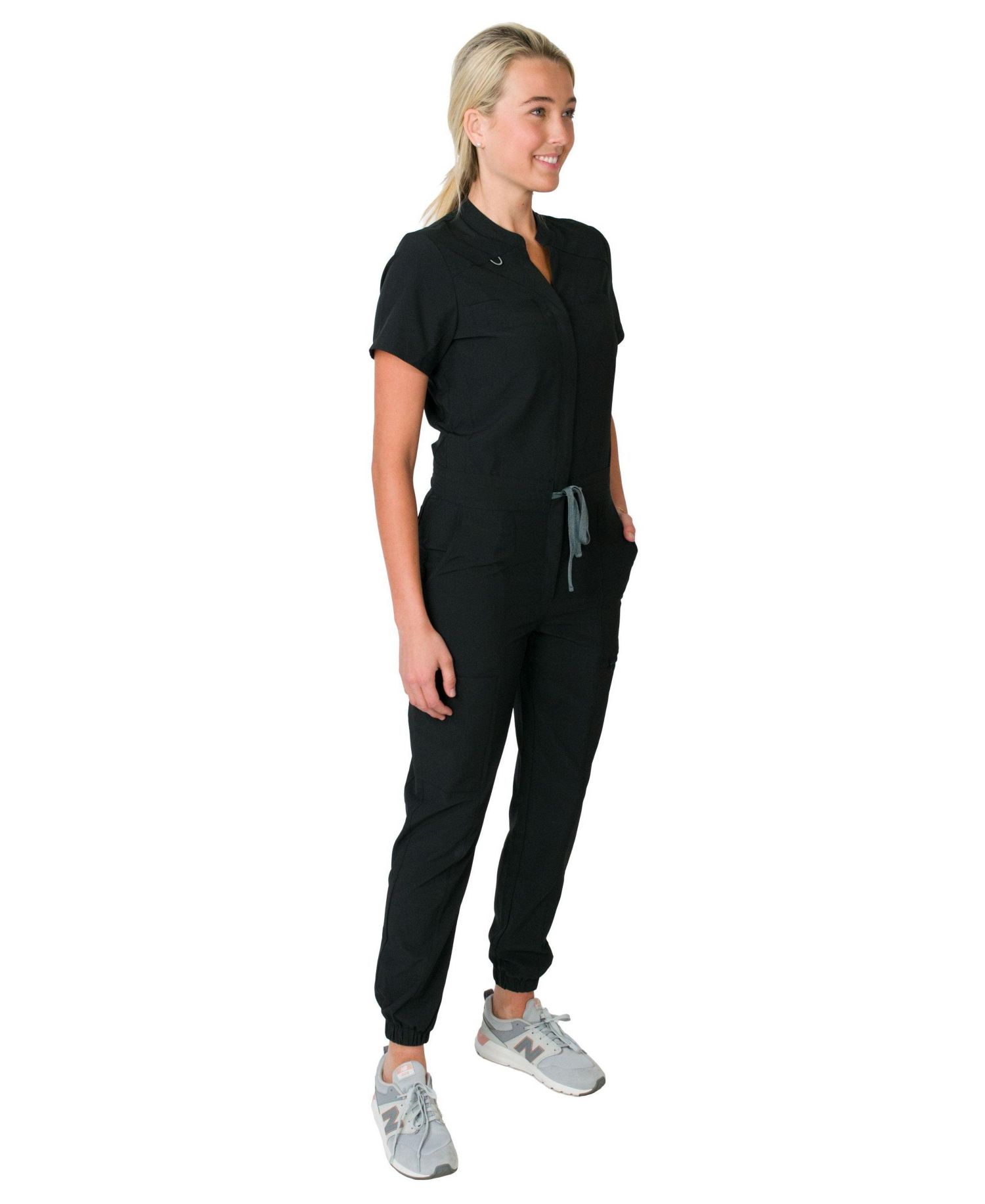 Women's Scrubs Jumpsuit with 8 Pockets