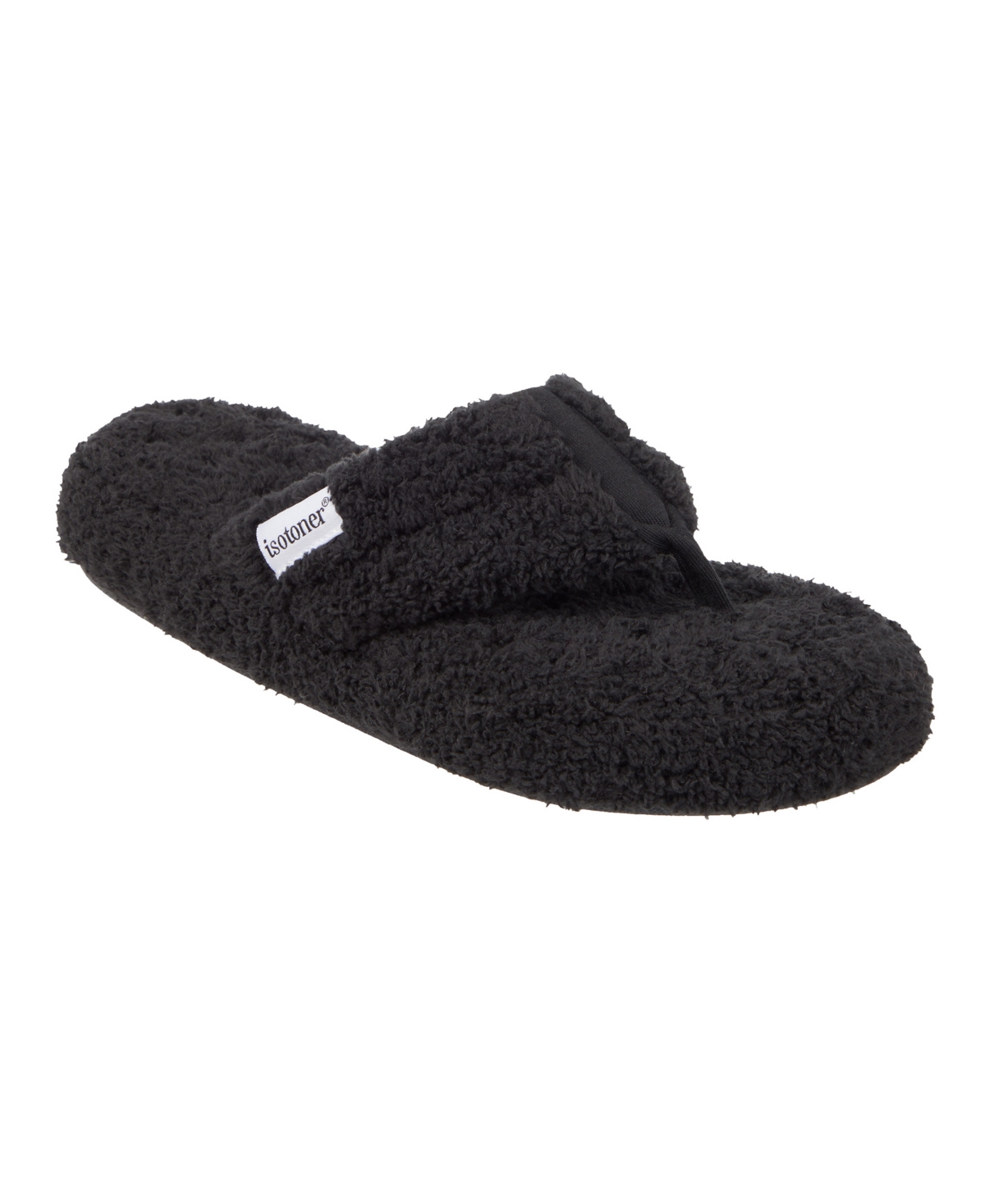 ISOTONER SIGNATURE WOMEN'S JOEY COZY PLUSH THONG SLIPPERS 
