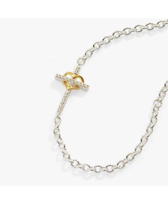 Cross And Heart Bracelet