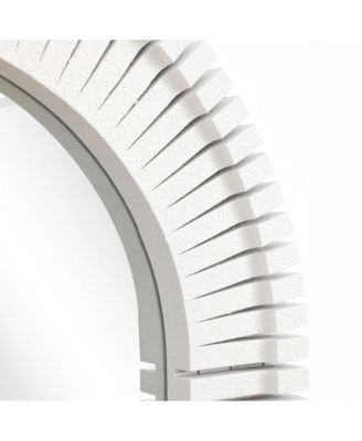 White Arch Rectangle 36-Inch Tall Wall Mirror, Accent and Vanity