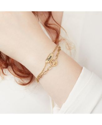 Peace Stranded Bracelet Set