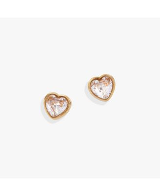 Crystal Heart Mini Studs