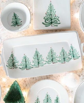 Lastra Holiday Handled Rectangular Platter