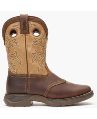 Kids Lil  Rebel by Brown Tan Western Boot