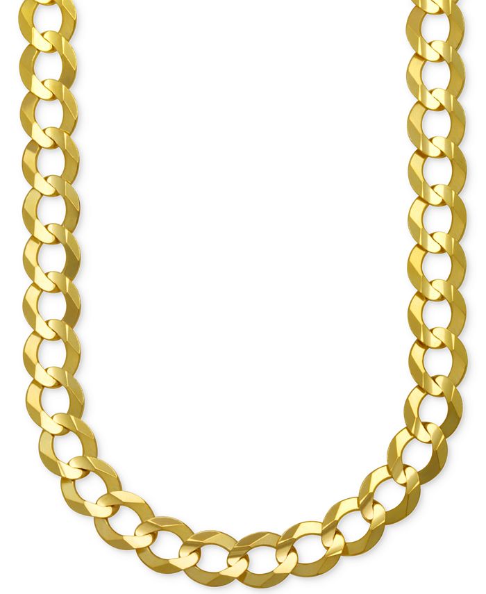 Macy's men's gold necklaces deals