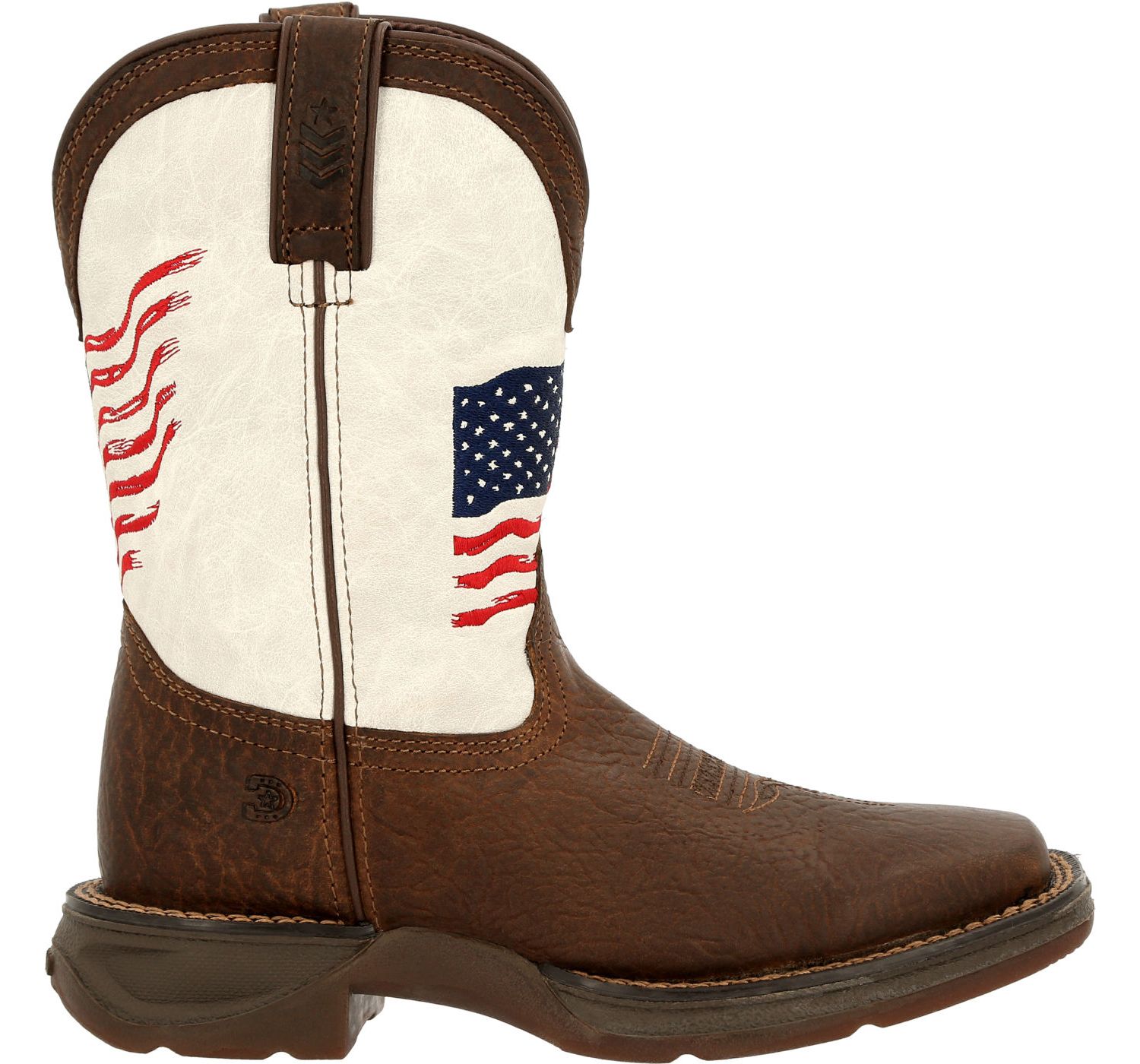 Lil' Rebel by Big Kids Distressed Flag Western Boot