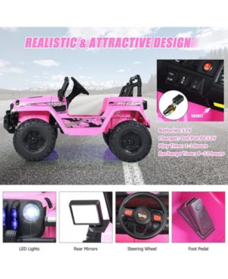 12V Kids Ride-on Jeep Car with 2.4 G Remote Control