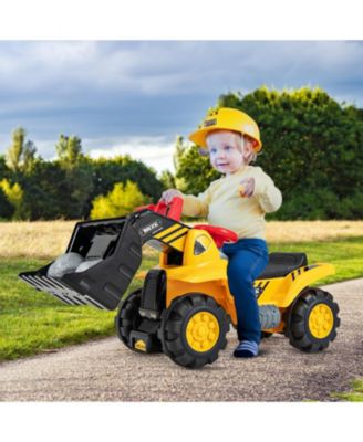 Kids Ride On Bulldozer Toy Play Truck with Adjustable Bucket Aged 3+ Years Old
