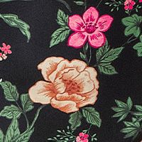 Women's Floral Print Plunge One-Piece Swimsuit