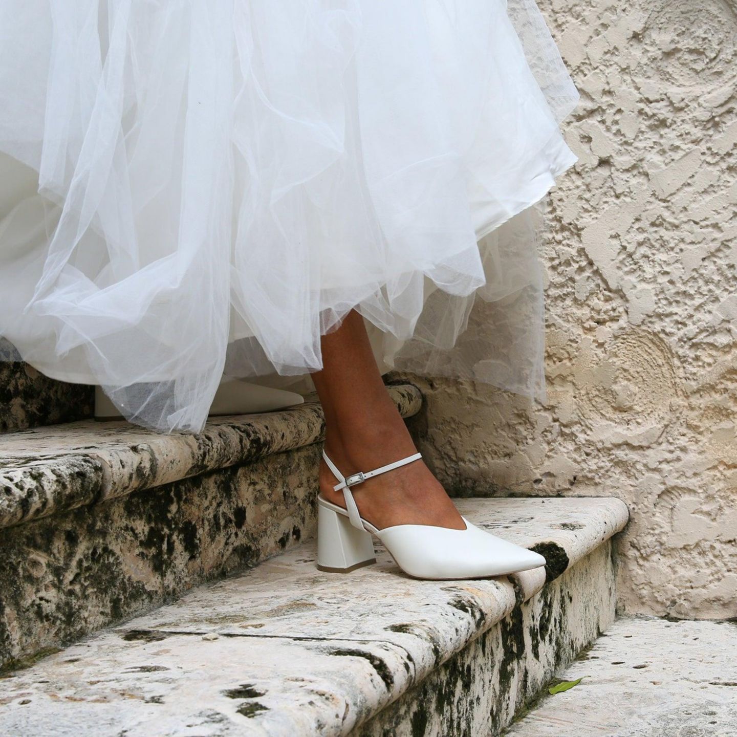 Женские сабо Alterre Amal White Customizable Bridal V, цвет: Белый — фото 3