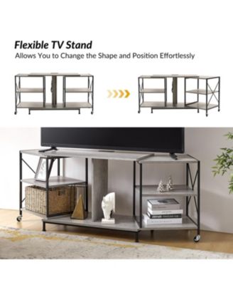 Patricio Flexible TV Stand with Power Outlets