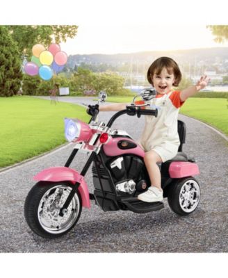 6V Powered Toddler 3-Wheel Motorbike Ride On Toy with Horn and Headlight
