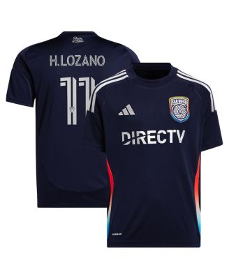 adidas - Big Boys and Girls Hirving Lozano Navy San Diego FC 2025 State of Flow Replica Player Jersey