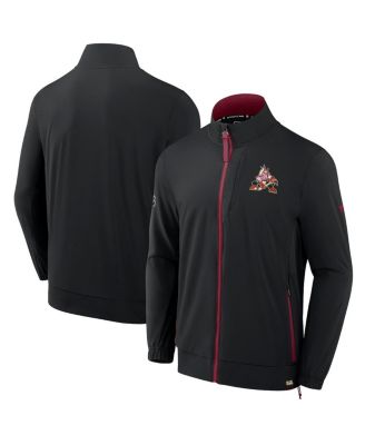 Fanatics - Men's Black Arizona Coyotes Authentic Pro Rink Coaches Full-Zip Jacket