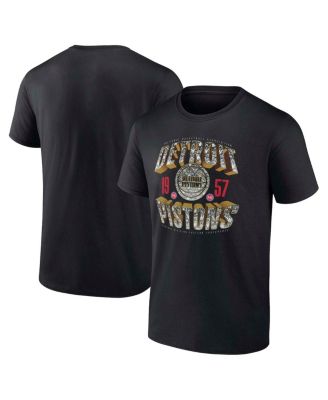 Fanatics - Men's Black Detroit Pistons Quick Strides T-Shirt