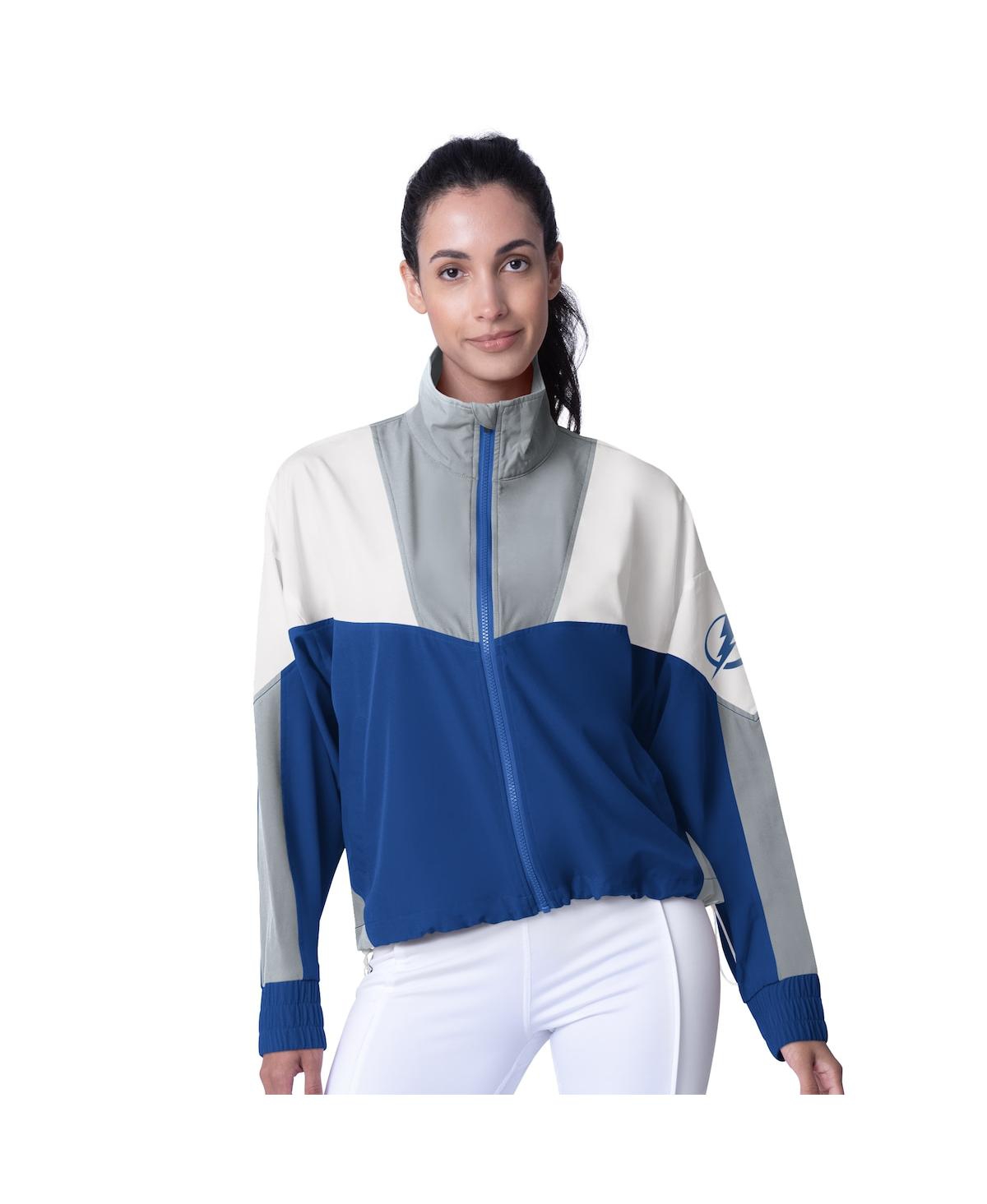 Women's Blue/Gray Tampa Bay Lightning Tessa Full-Zip Jacket - Blue, Gray