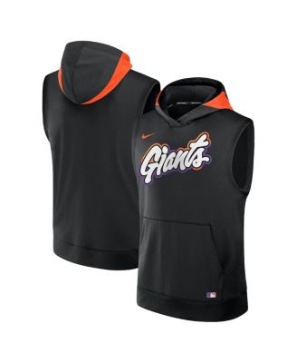 Nike - Men's Black San Francisco Giants 2025 City Connect Performance Sleeveless Pullover Hoodie