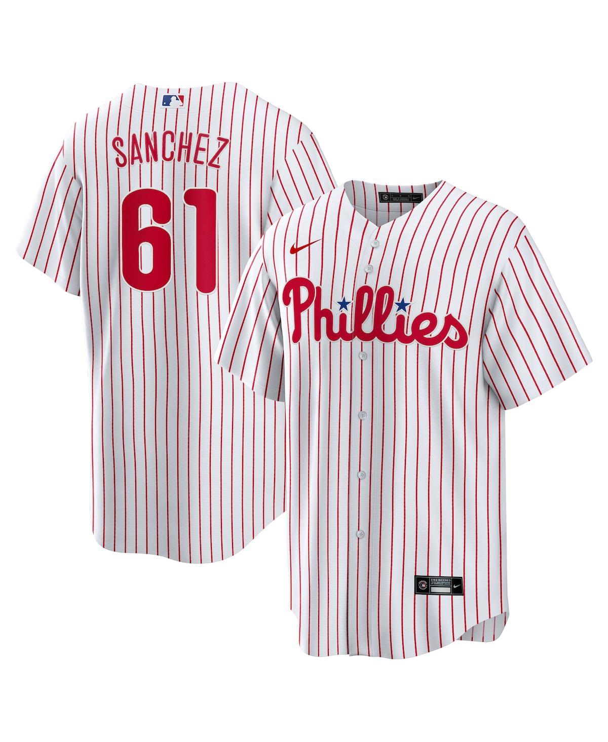 Nike Men's Cristopher Sanchez White Philadelphia Phillies Home Replica Jersey