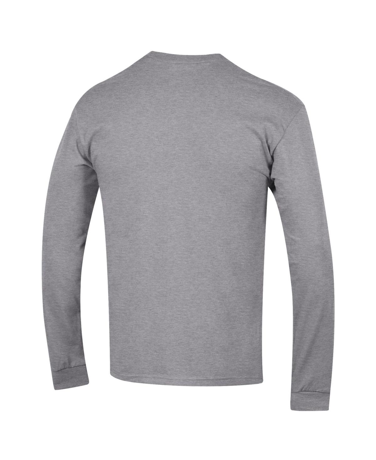 Champion Men's Heather Gray Duke Blue Devils Arch Over Logo Long Sleeve T-shirt