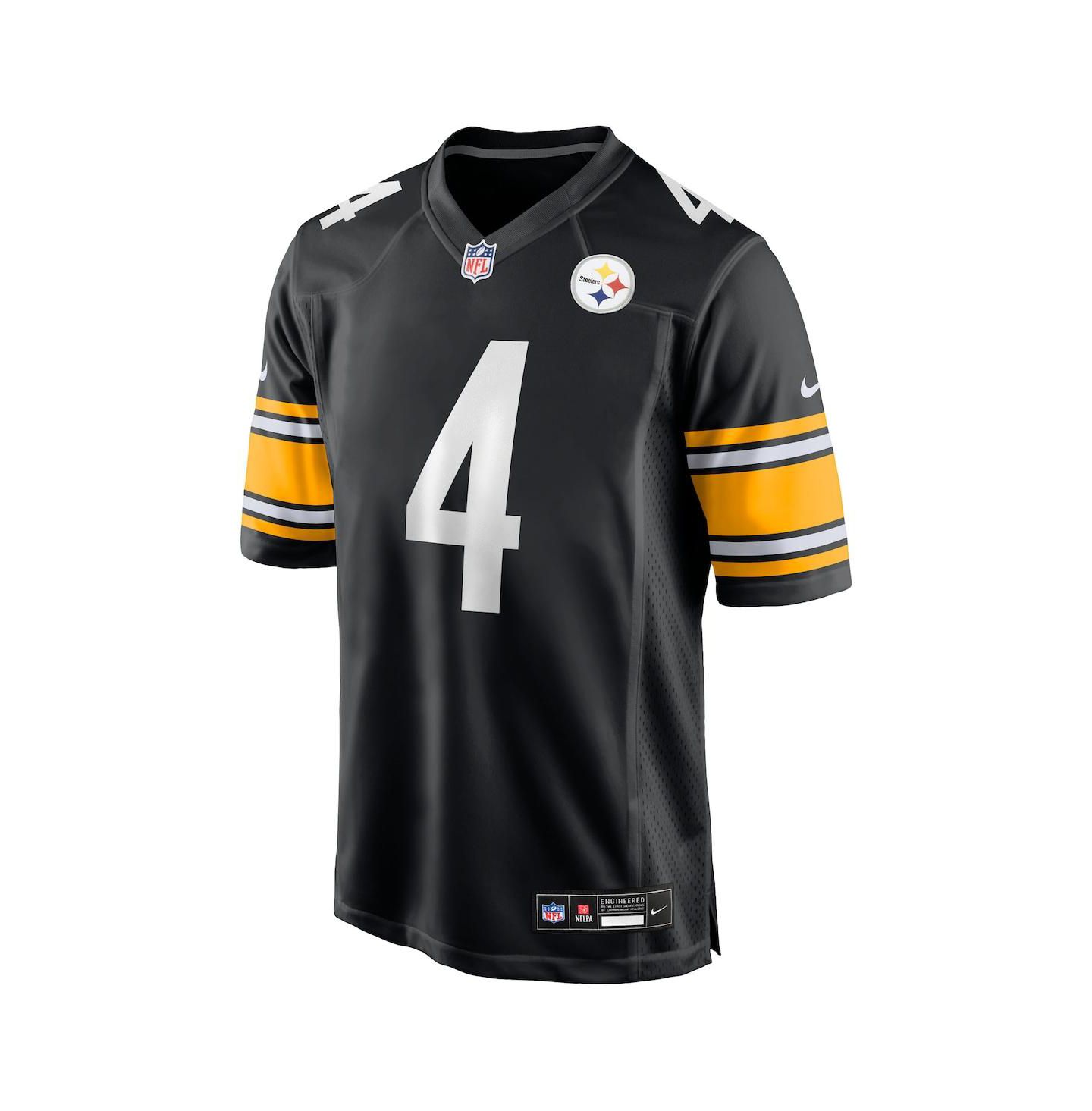 Мужское игровое джерси Nike DK Metcalf Pittsburgh Steelers, Black — фото 2