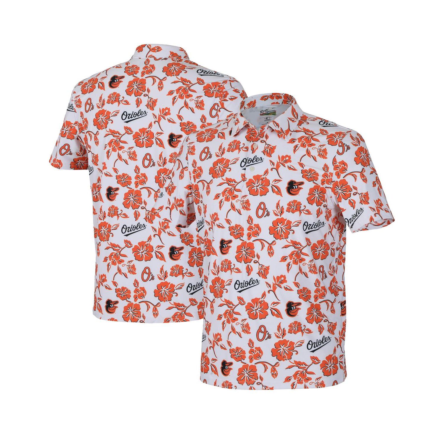 Men's White Baltimore Orioles PUA Performance Polo Shirt