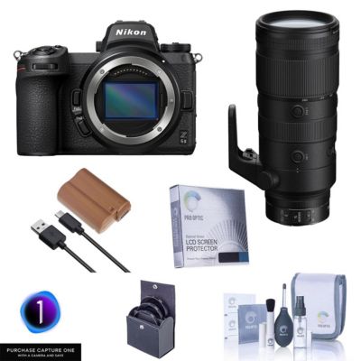 Z 6II Mirrorless Camera with f/2.8 VR S Lens,Camera Bundle Prepaid Subscription,Lithium-Ion Battery Pack,Filter Kit with UV,Glass Screen