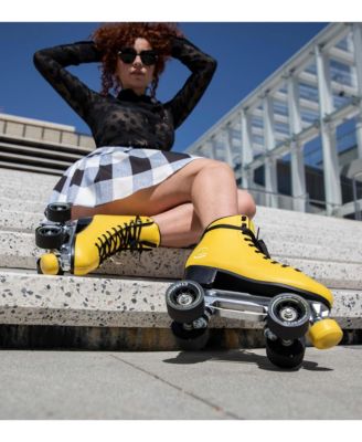 Dark Magic Quad Roller Skates (Queen Bee, Women's 7 / Youth 6 / Men's 6)