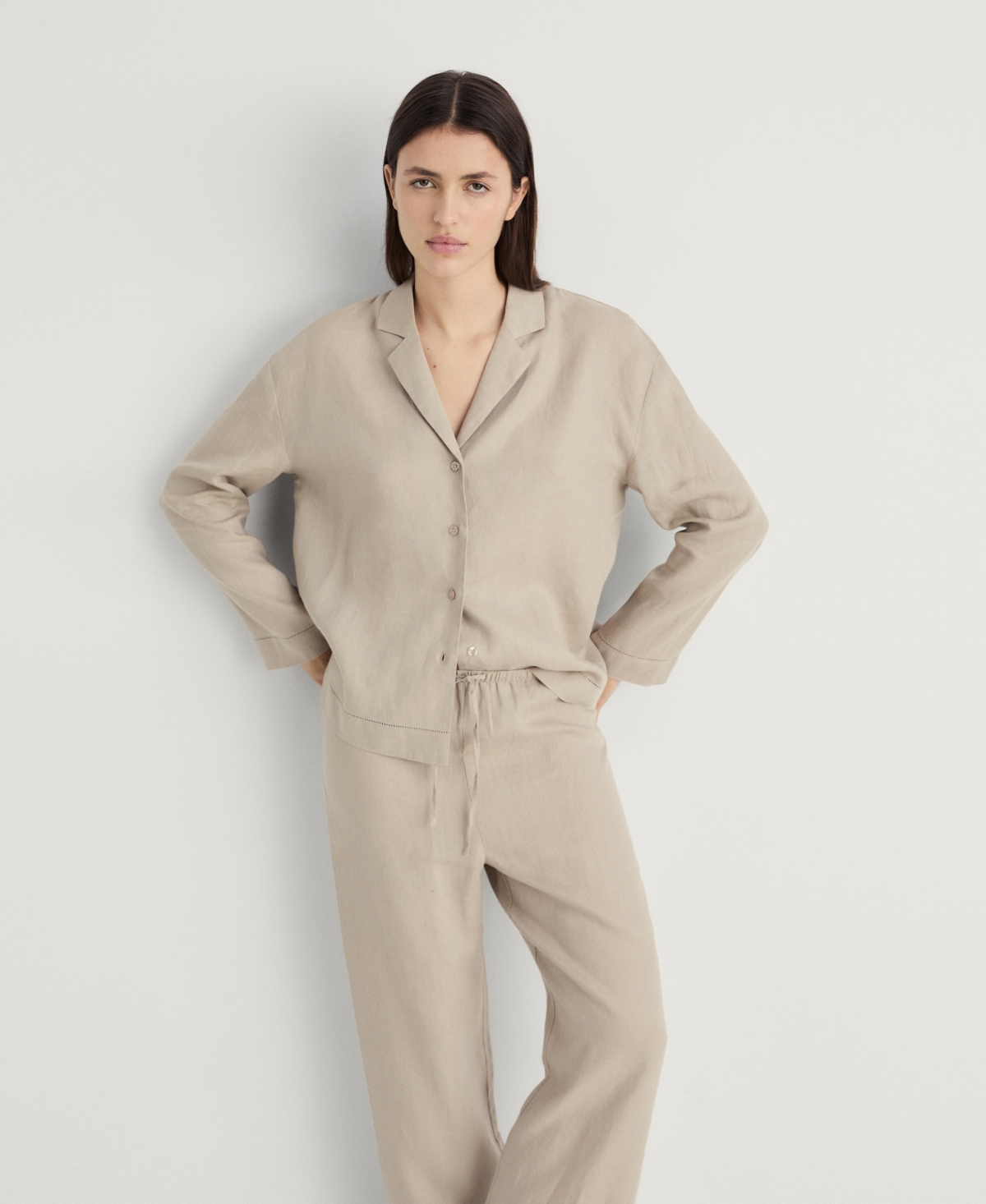 Mango Women's Linen-blend Pants