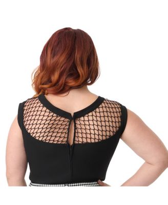 Plus Size Diamond Cutout Top