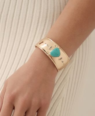 Turquoise Solstice Thick Cuff Bracelet