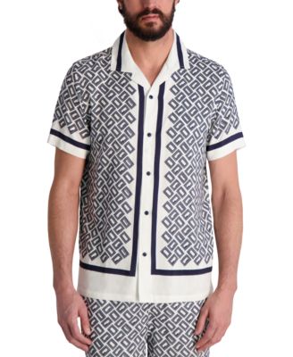 KARL LAGERFELD PARIS - Men's Double L Short-Sleeve Shirt